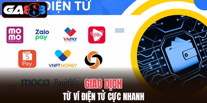 Giao dịch từ ví điện tử cực nhanh